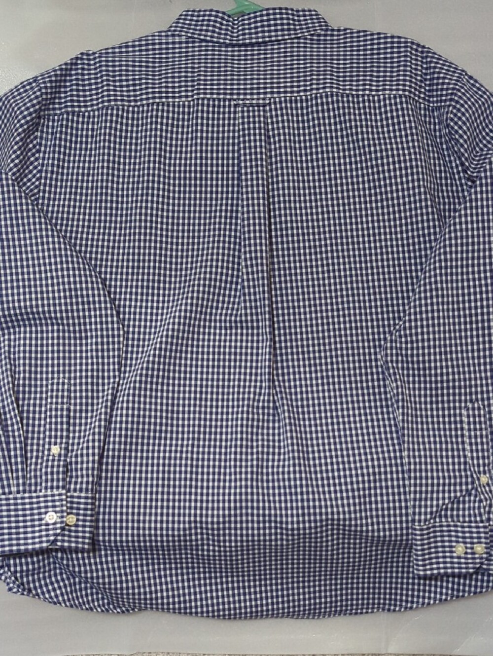 madison james Navy and White Gingham Button-Down Shirt - Picture 3 of 3